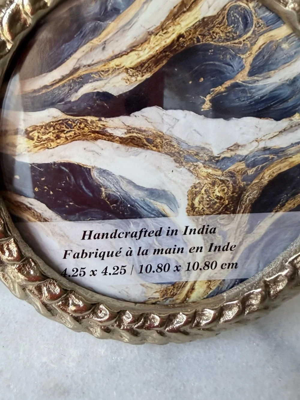 Gold Round Decorative Frame metal gold frame